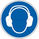 Gebotsschilder nach DIN EN ISO 7010 und ASR A 1.3 (2013): Gehörschutz benutzen nach ISO 7010 (M 003)