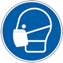 Gebotsschilder nach DIN EN ISO 7010 und ASR A 1.3 (2013): Maske benutzen nach ISO 7010 (M 016)