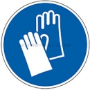 Gebotsschilder nach DIN EN ISO 7010 und ASR A 1.3 (2013): Handschutz benutzen nach ISO 7010 (M 009)